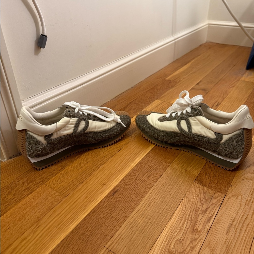 SALE Loewe Rubber Colorblock Pattern Sneakers - Picture 5 of 8
